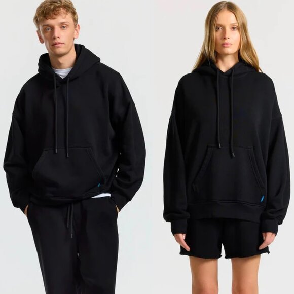 Cotton Citizen Tops - COTTON CITIZEN BOSTON PULLOVER BLACK UNISEX HOODIE SWEATSHIRT SIZE M